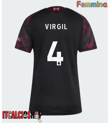 Liverpool Virgil van Dijk #4 Terza Maglia Femmina 2026-27 Manica Corta